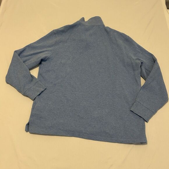 Polo Ralph Lauren Quarter Zip Pullover Light Blue 100% Cotton - Mens XL - Picture 10 of 13